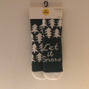 Life Is Good Plush Snuggle Socks